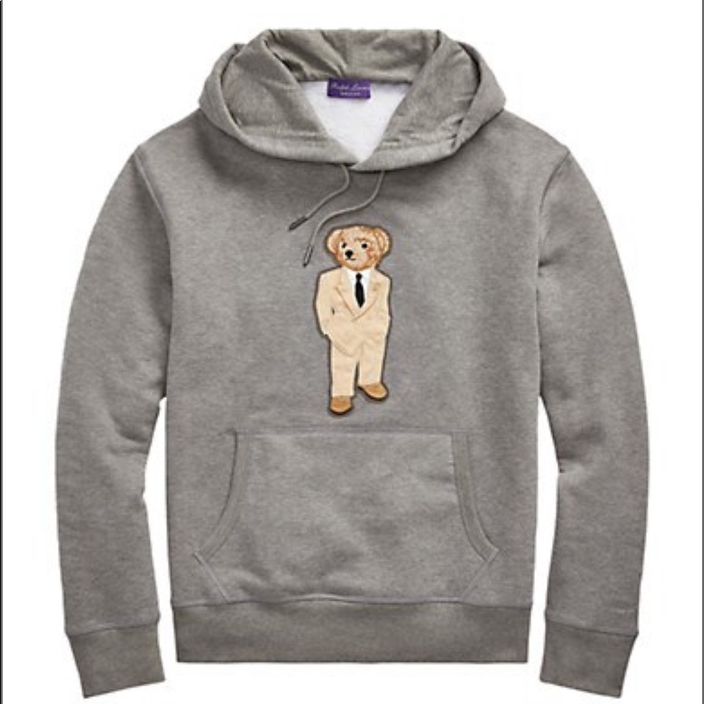 NWT Ralph Lauren Purple Label
Polo Bear Fleece Hoodie SIZE Small